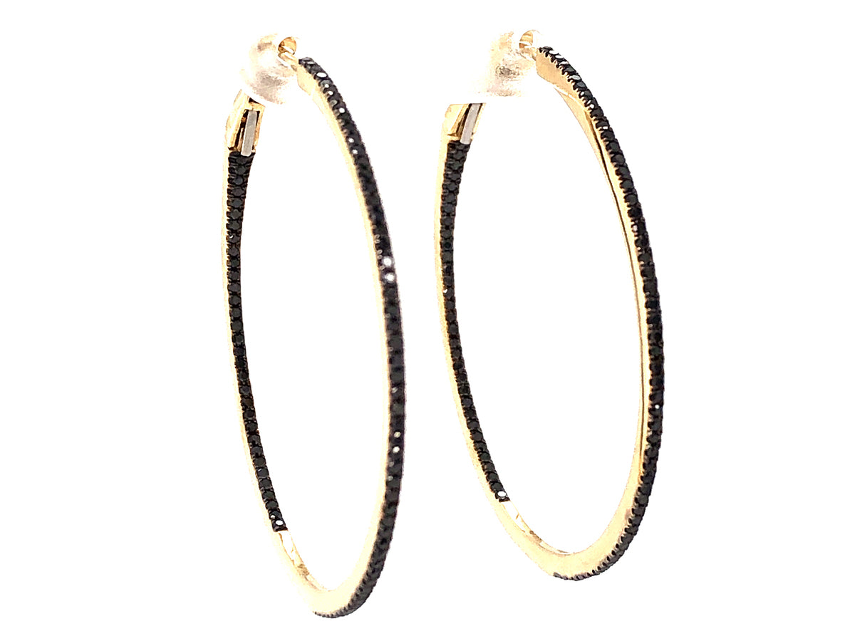 BLACK DIAMOND EARRING