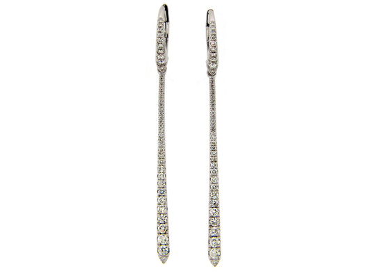 DIAMOND EARRING, 14KW (N)