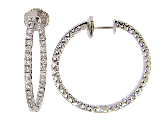 DIAMOND EARRING, 14KW (N)