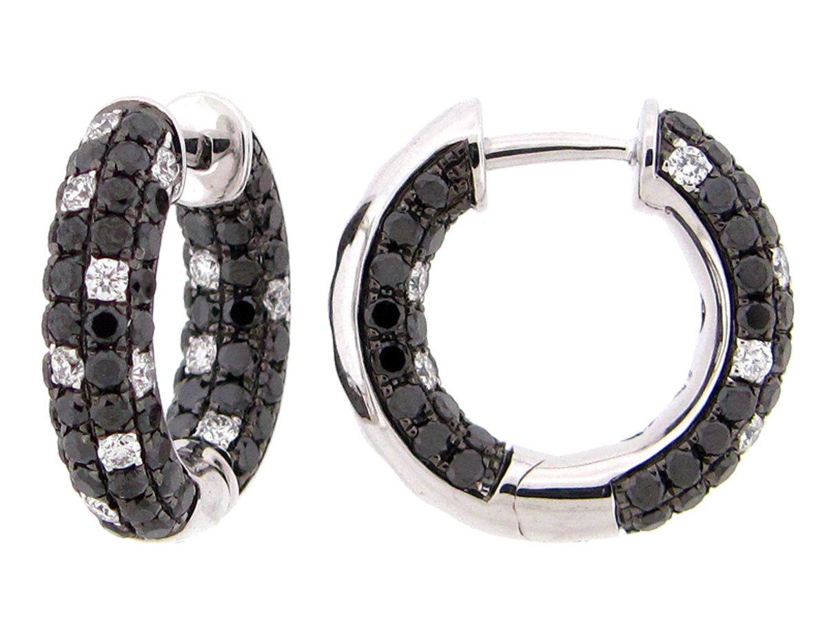 BLACK & WHITE DIAMOND EARRING