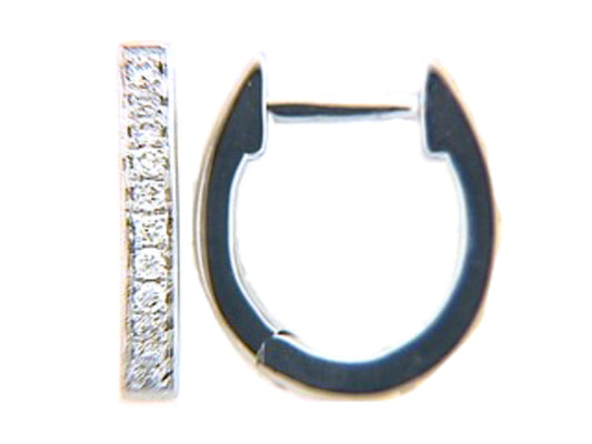 DIAMOND EARRING, 18KW (N)