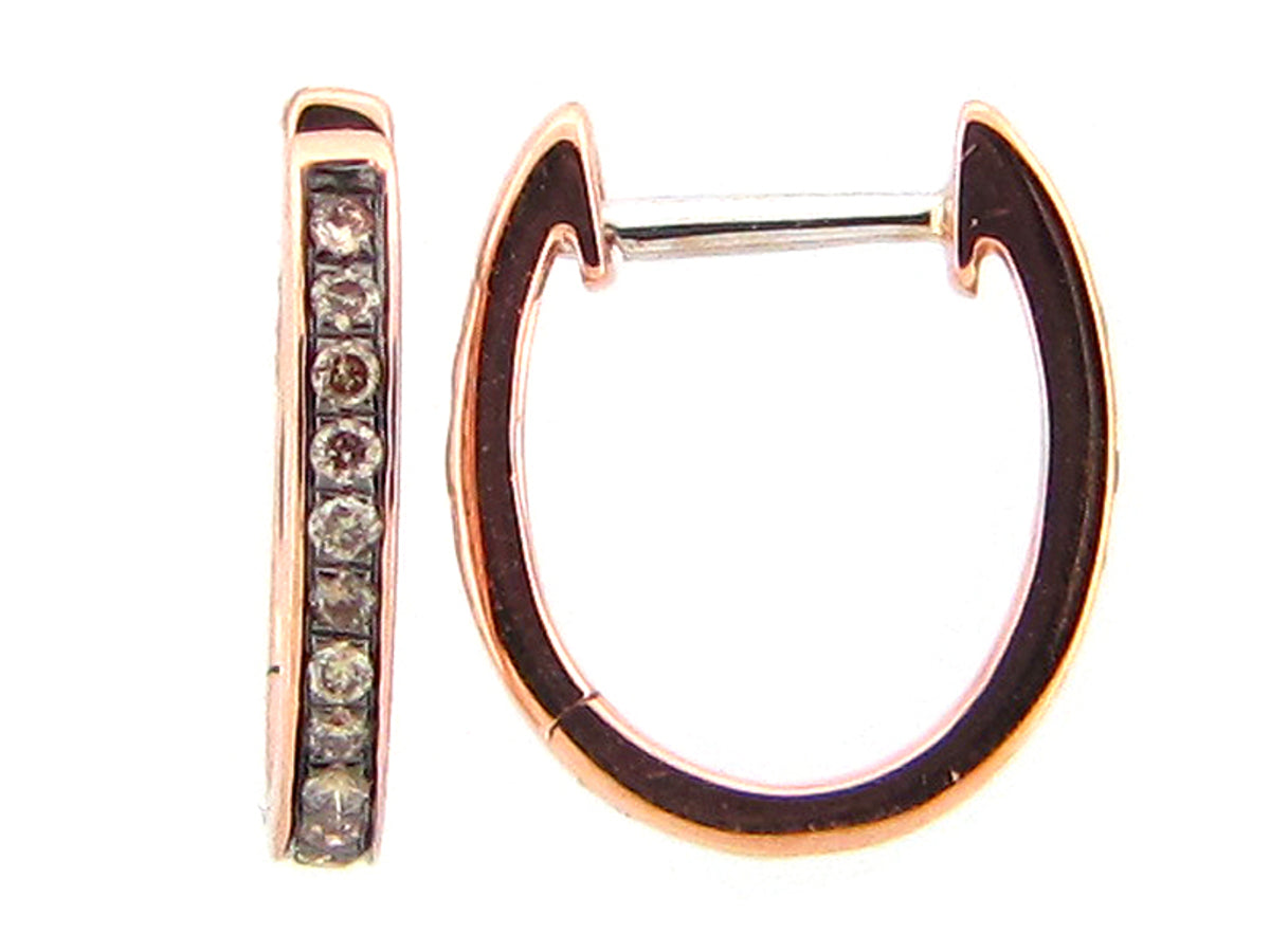 BROWN DIAMOND EARRING