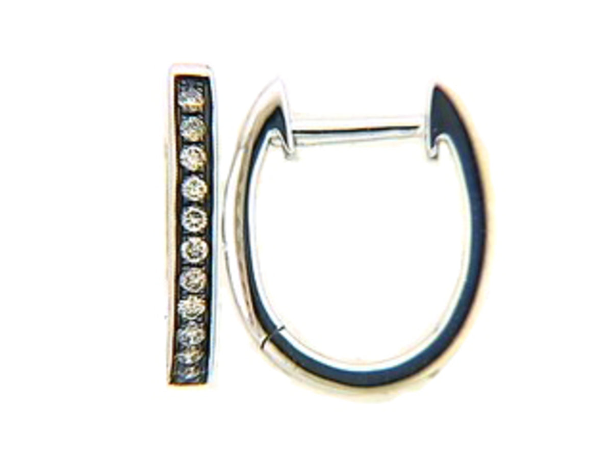 BROWN DIAMOND EARRING