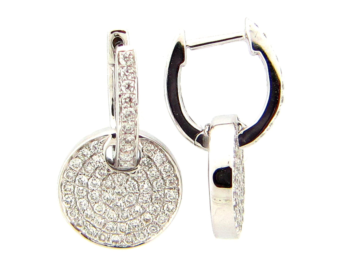 DIAMOND EARRING, 18KW (N) , D=0.65