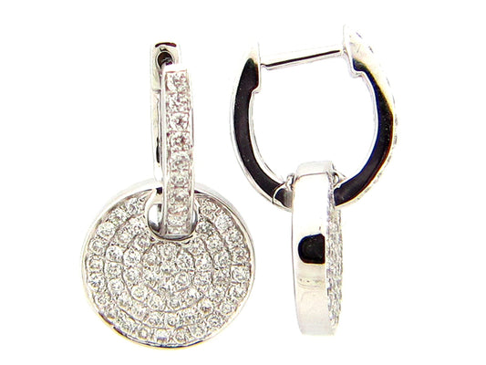 DIAMOND EARRING, 18KW (N) , D=0.65