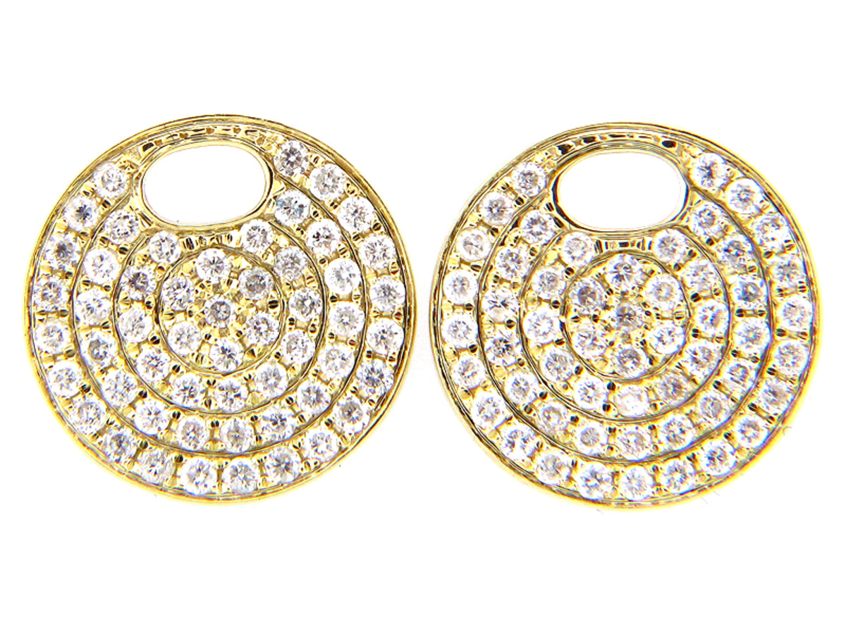 DIAMOND EARRING, 14K GREEN GOLD (N)