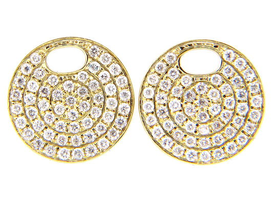 DIAMOND EARRING, 14K GREEN GOLD (N)