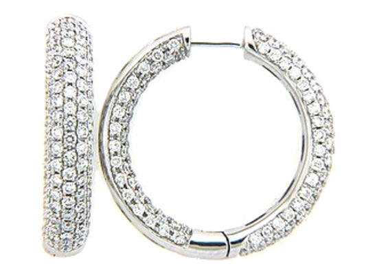 DIAMOND EARRING, 18KW (N), D=3.53