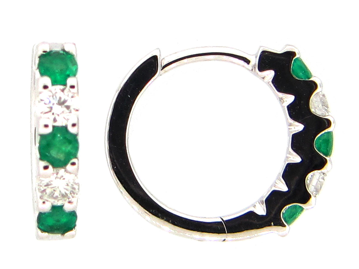 EMERALD & DIAMOND EARRING