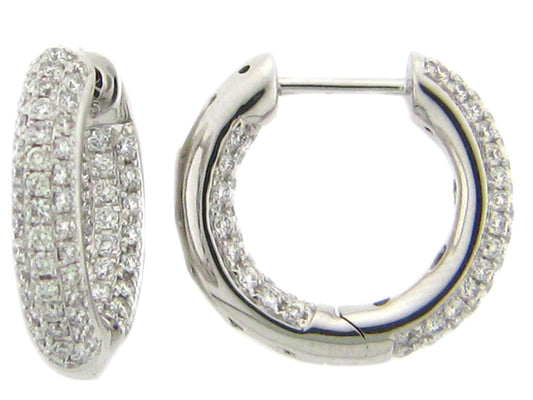 DIAMOND EARRING, 14KW (N), D=1.14
