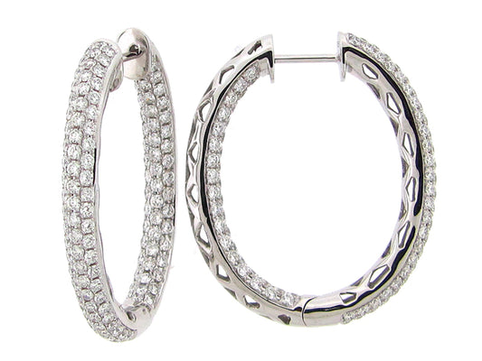 DIAMOND EARRING, 14KW (N)