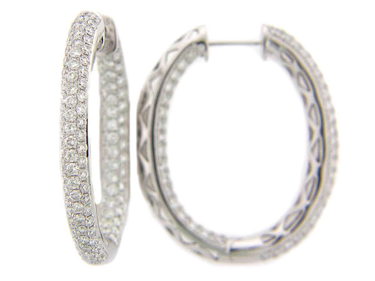 DIAMOND EARRING, 14KW (N), D=5.40