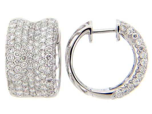 DIAMOND EARRING, 18KW (N)