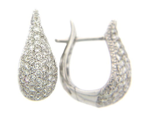 DIAMOND EARRING, 14KW (N), D=1.58