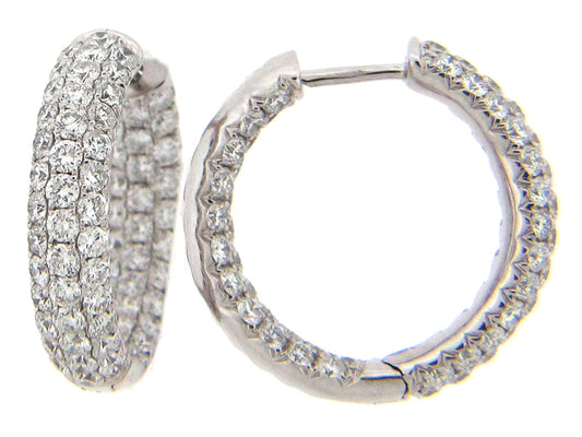 DIAMOND EARRING, 18KW (N), D=2.72