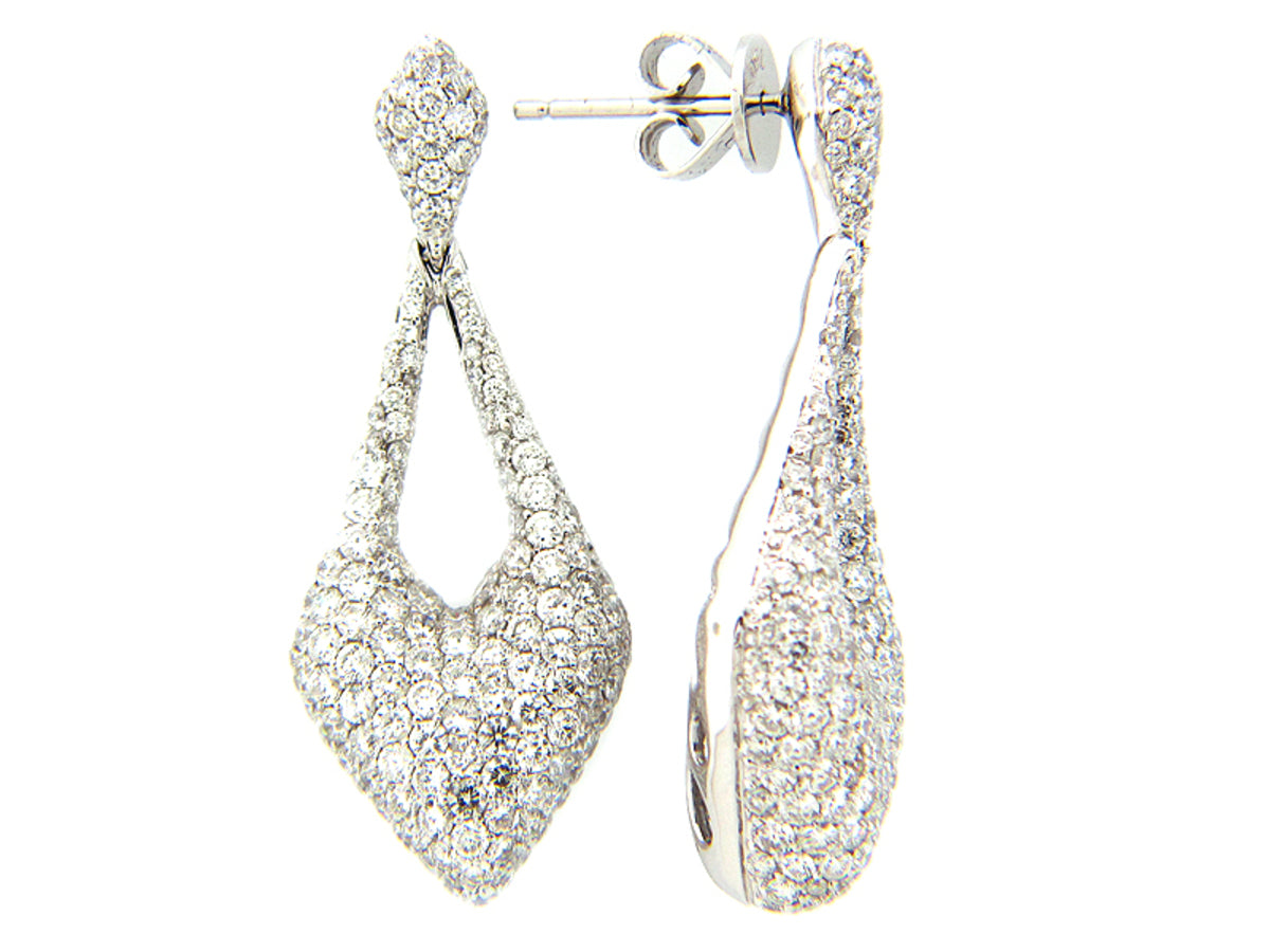 DIAMOND EARRING, 18KW (N), D=3.73