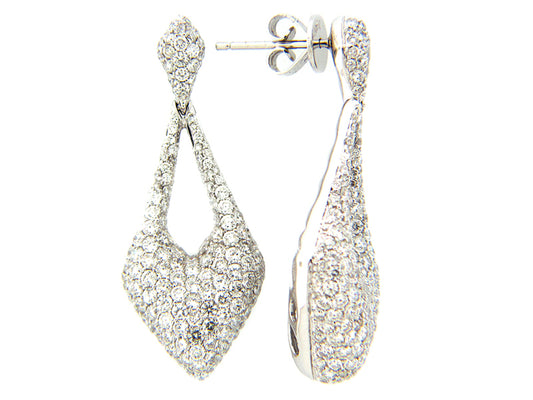 DIAMOND EARRING, 18KW (N), D=3.73