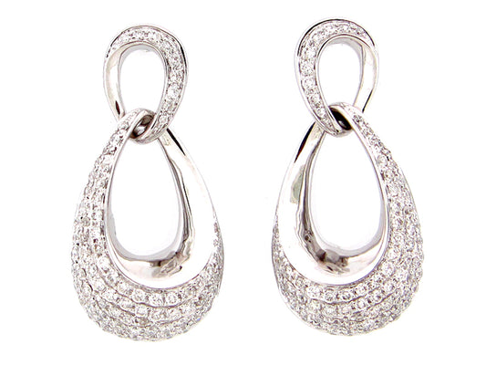 DIAMOND EARRING, 14KW (N)