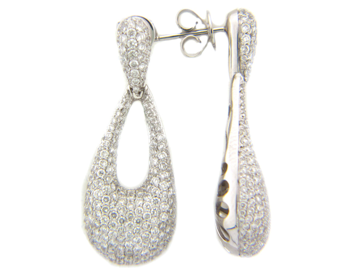 DIAMOND EARRING, 18KW (N), D=3.83