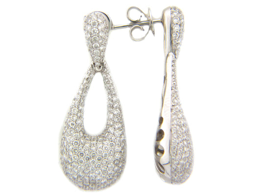 DIAMOND EARRING, 18KW (N), D=3.83