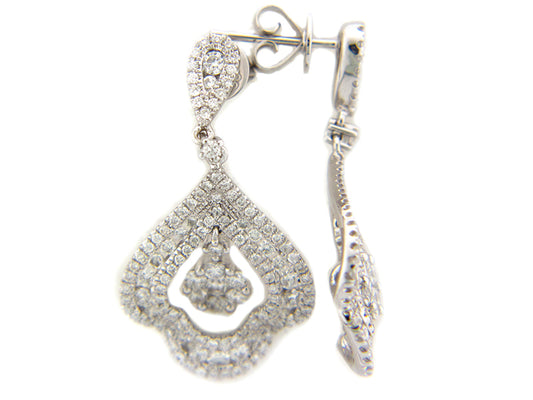 DIAMOND EARRING, 18KW (N), D=2.00