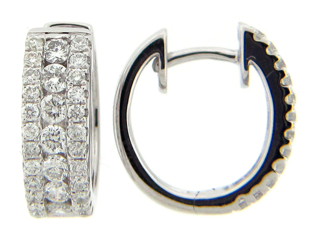 DIAMOND EARRING, 14KW (N), D=0.87
