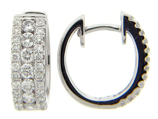 DIAMOND EARRING, 14KW (N), D=0.87