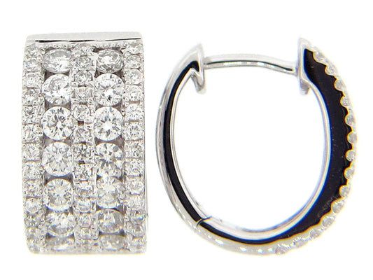 DIAMOND EARRING, 14KW (N), D=1.35