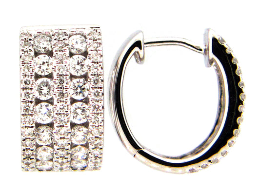 DIAMOND EARRING, 14KW (N)