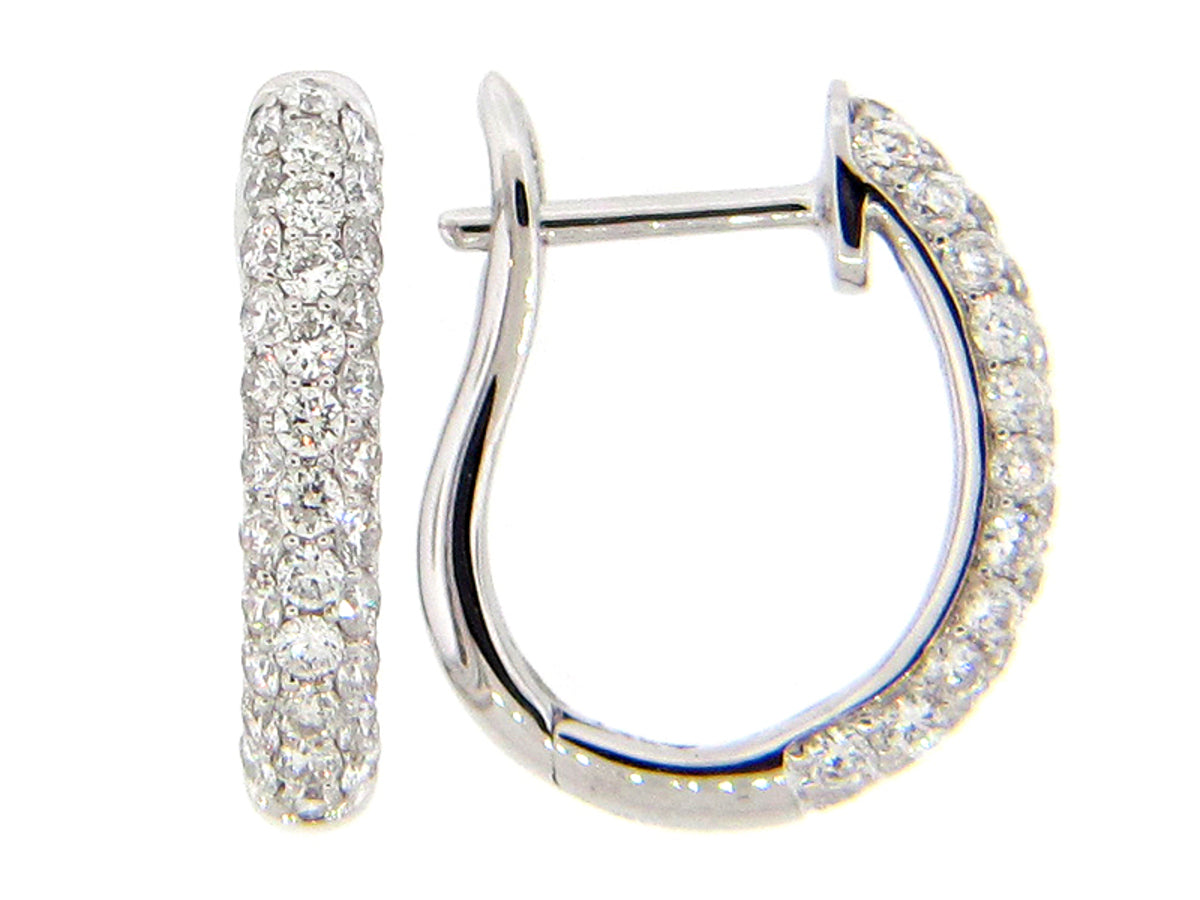DIAMOND EARRING, 14KW (N), D=0.97