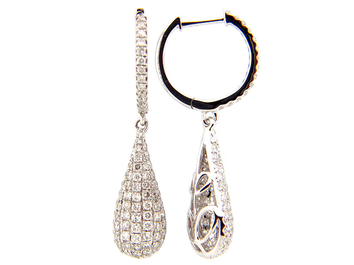 DIAMOND EARRING, 14KW (N), D=1.02