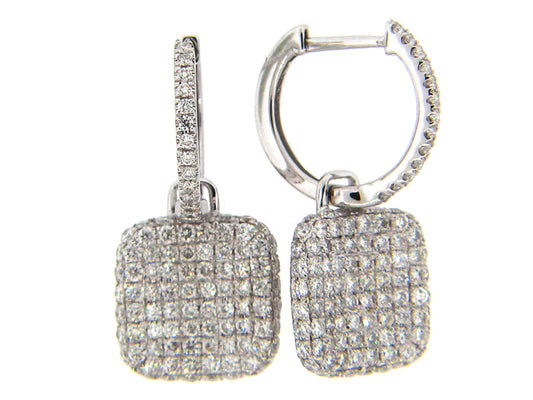 DIAMOND EARRING, 14KW (N), D=1.39