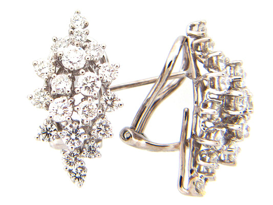 DIAMOND EARRING, 14KW (N)