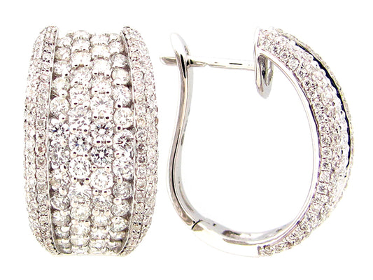 DIAMOND EARRING, 18KW (N)