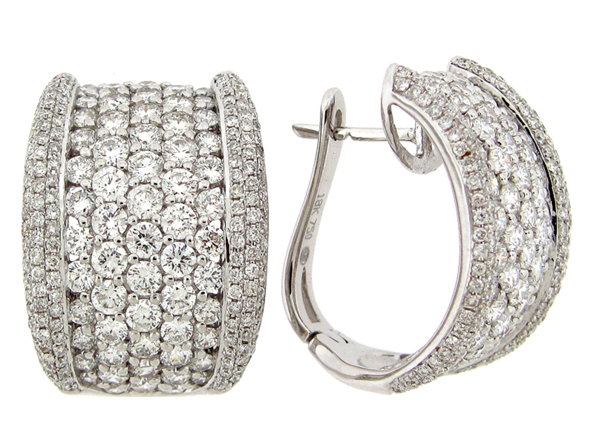 DIAMOND EARRING, 18KW (N)