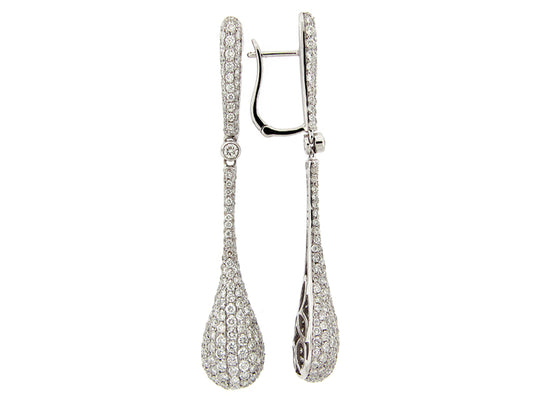 DIAMOND EARRING, 18KW (N)