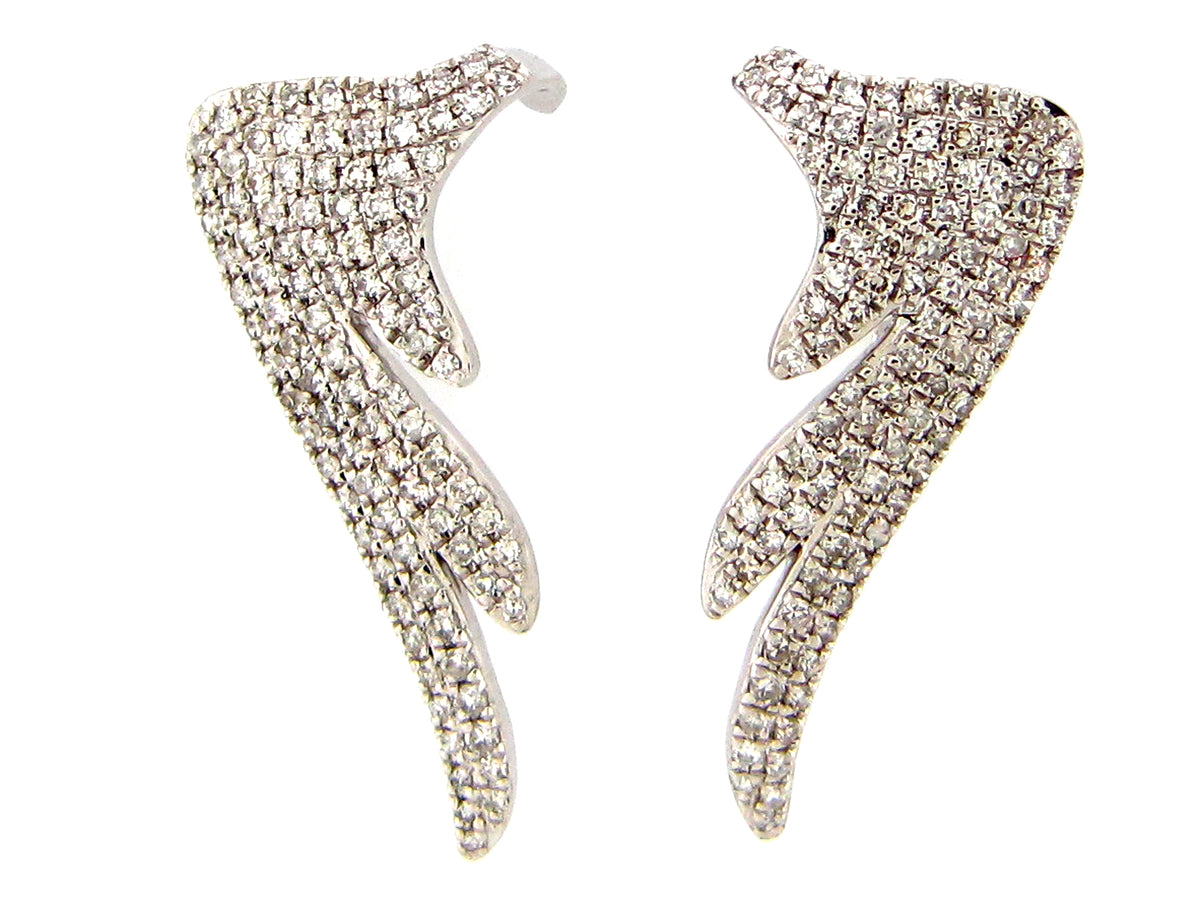 DIAMOND EARRING, 14KW (N)