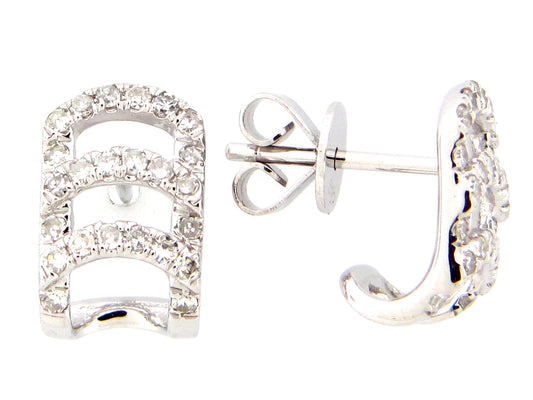 DIAMOND EARRING, 14KW (N)
