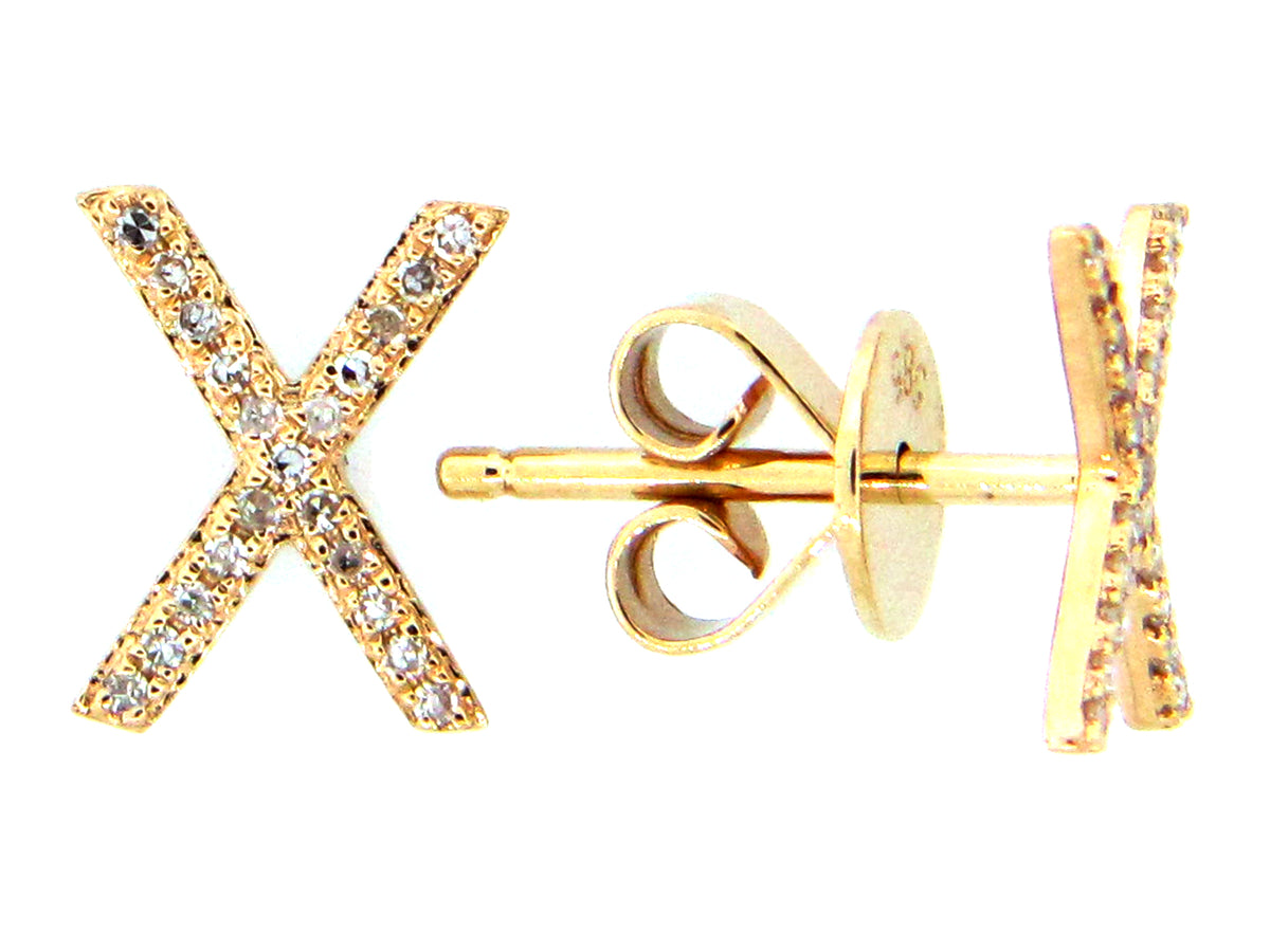 DIAMOND X EARRING