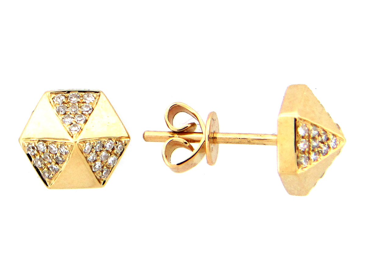 DIAMOND EARRING, 14KY (N)