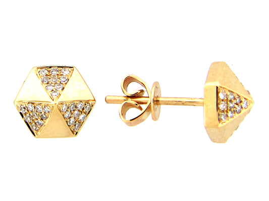 DIAMOND EARRING, 14KY (N)
