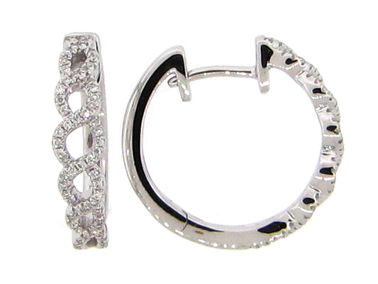 DIAMOND EARRING, 14KW (N)