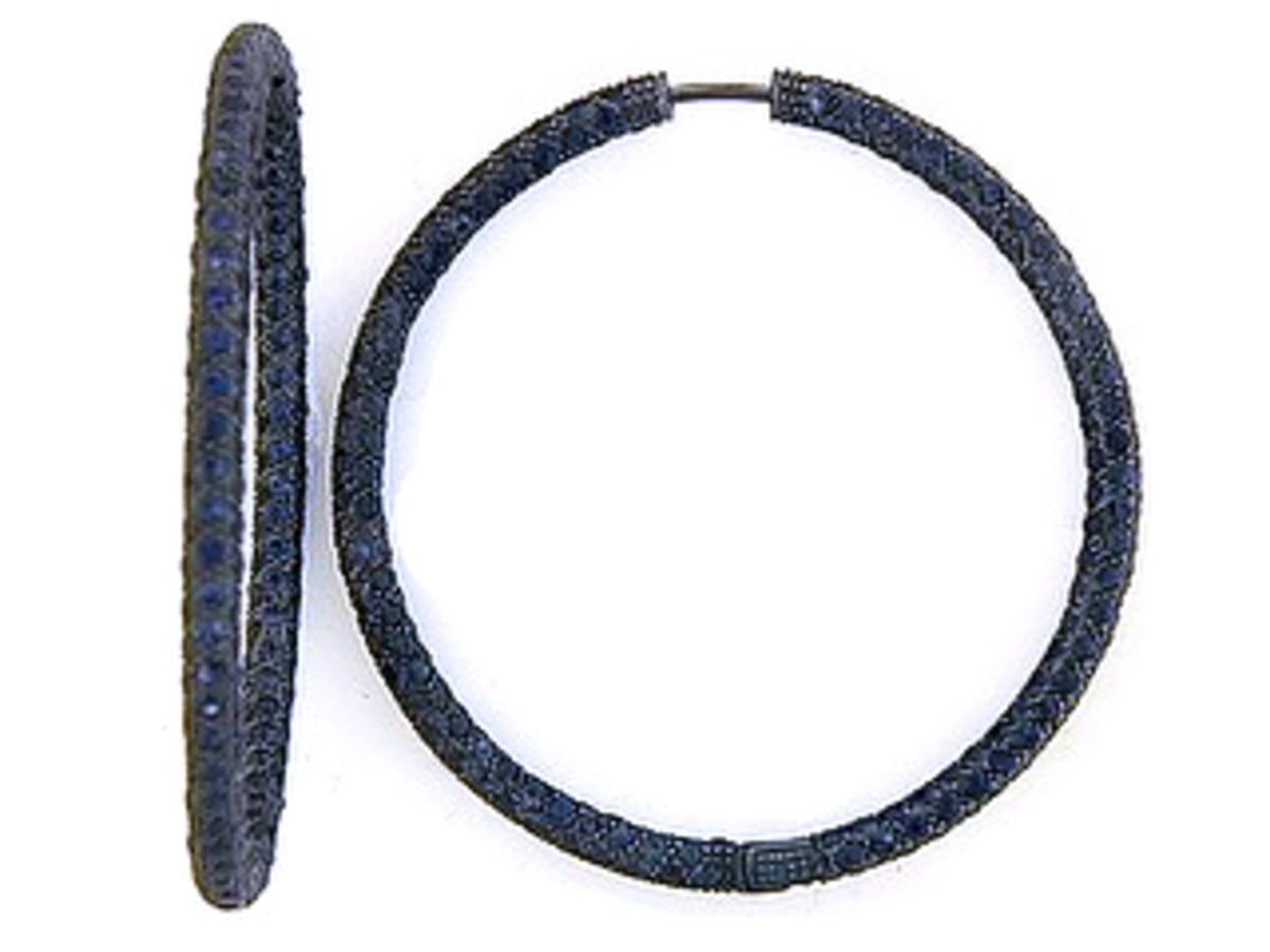 SAPPHIRE EARRING, 18KW (H)