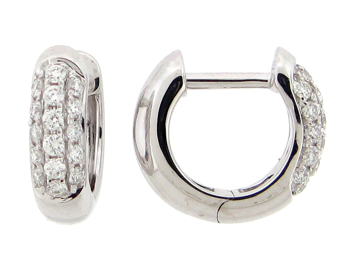 DIAMOND EARRING, 14KW (N)