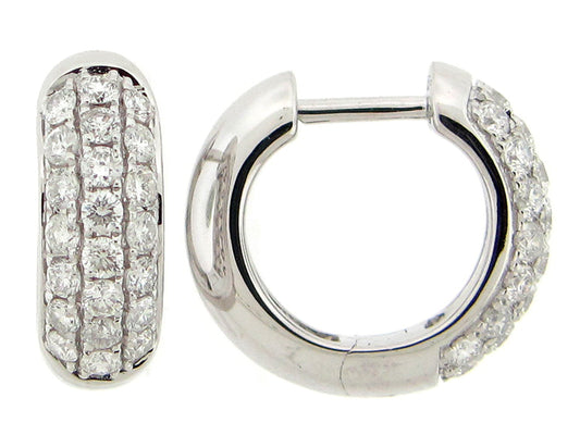 DIAMOND EARRING, 14KW (N)