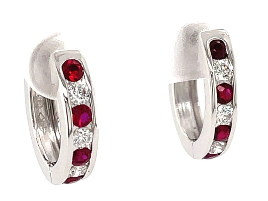 RUBY & DIAMOND EARRING