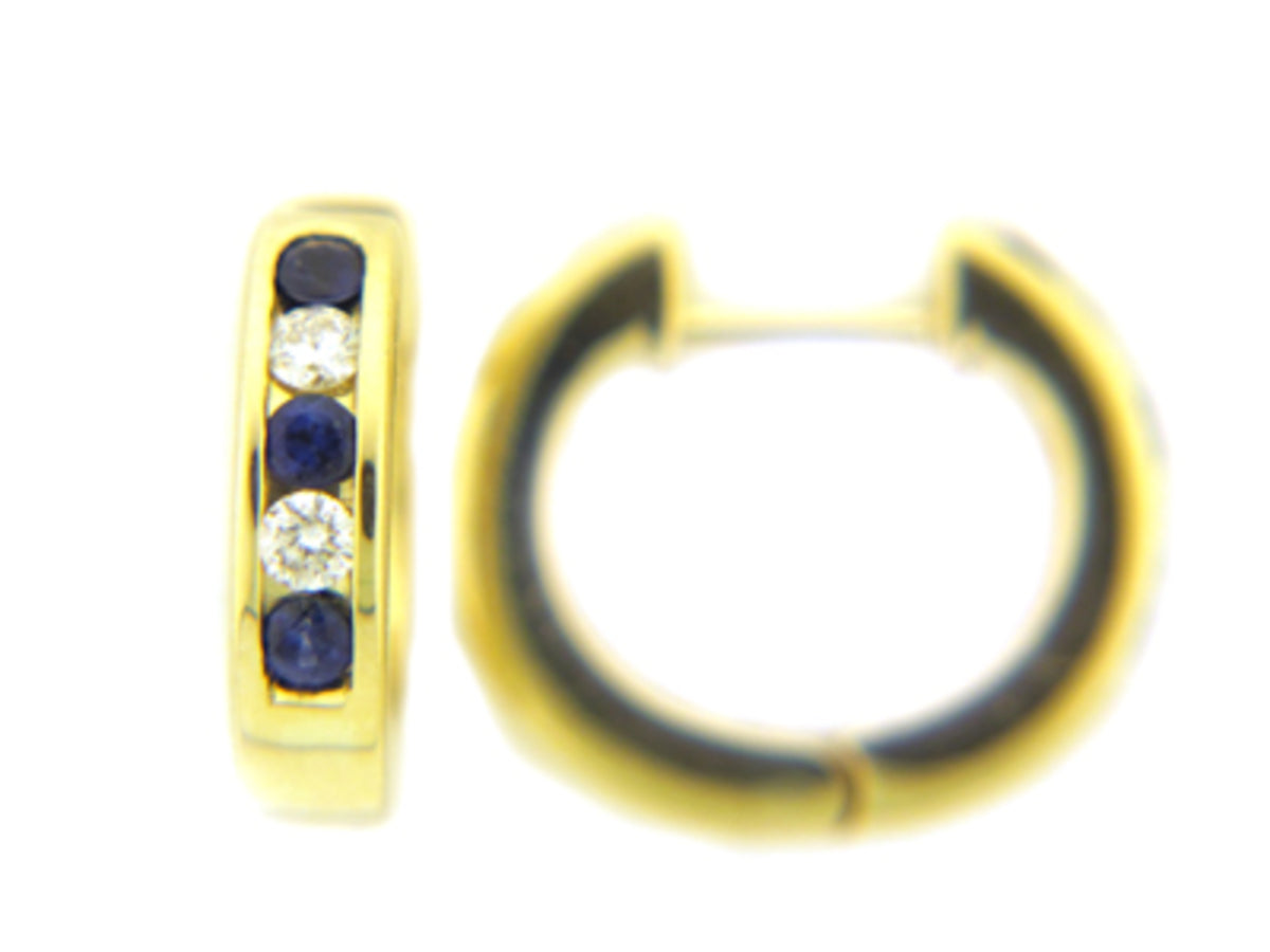 Sapphire Diamond Earring