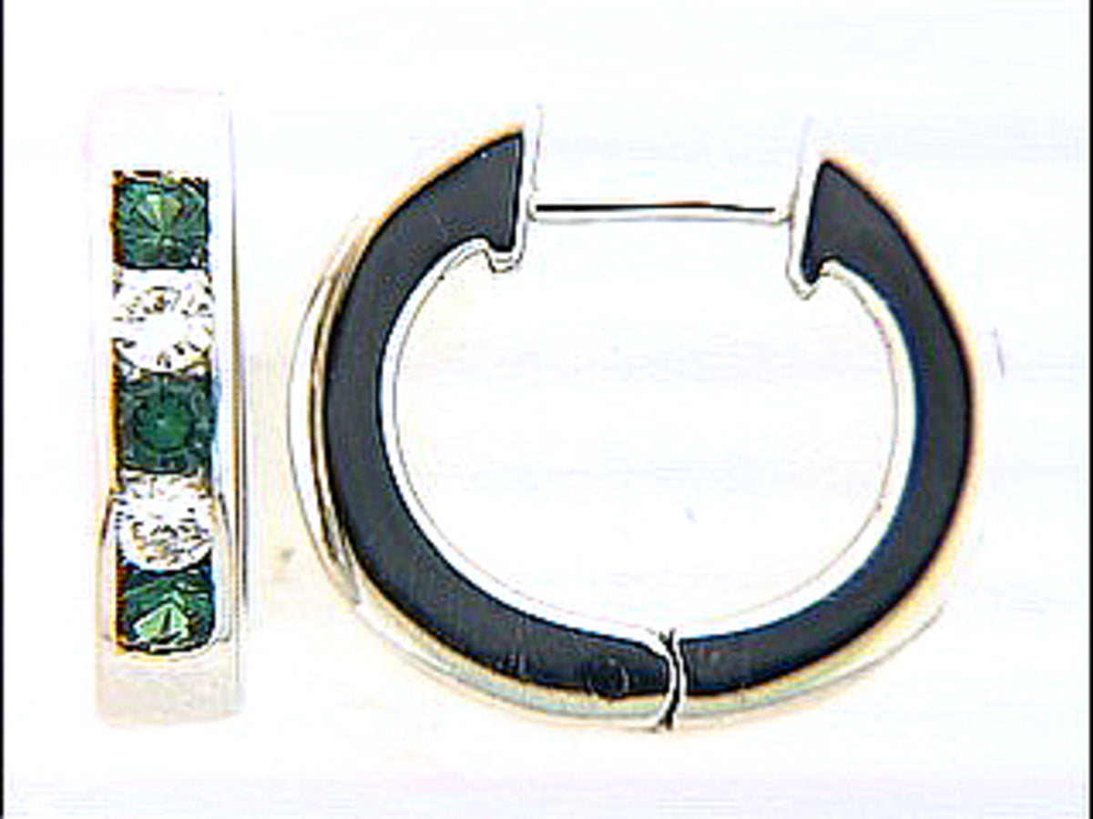 Tsavorite Diamond Earring