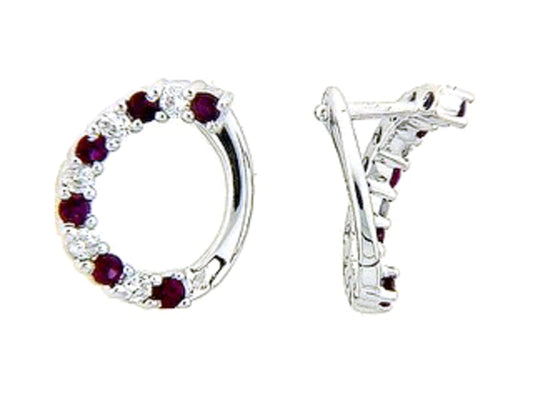 RUBY & DIAMOND EARRING