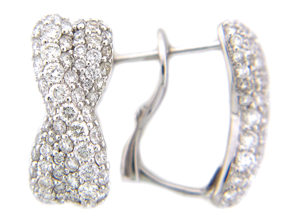DIAMOND EARRING, 14KW (N), D=1.51